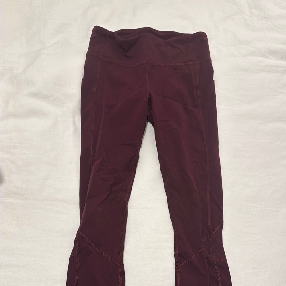 Lululemon Burgundy Capri Leggings